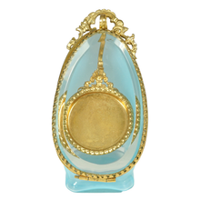 Load image into Gallery viewer, Antique Victorian Opalescent Beveled Glass Box Pocket Watch Display Vitrine Stand

