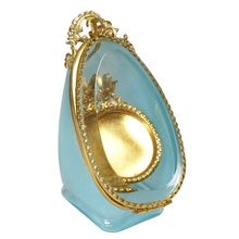 Load image into Gallery viewer, Antique Victorian Opalescent Beveled Glass Box Pocket Watch Display Vitrine Stand

