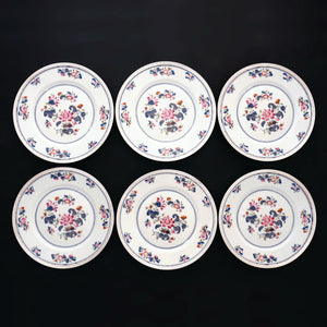 PUIFORCAT French Sterling Silver Limoges Porcelain Plates Set, Raynaud & Co