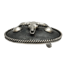Load image into Gallery viewer, Barry Kieselstein-Cord Sterling Silver Rodeo Longhorn Steer Belt Buckle
