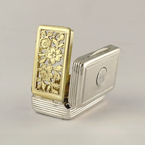Antique Victorian Sterling Silver Vinaigrette, Thomas Edwards, London 1839