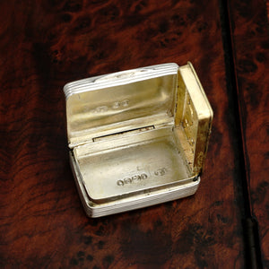 Antique Victorian Sterling Silver Vinaigrette, Thomas Edwards, London 1839