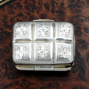 Antique Georgian Sterling Silver Vinaigrette Box, John Lawrence, Birmingham 1816