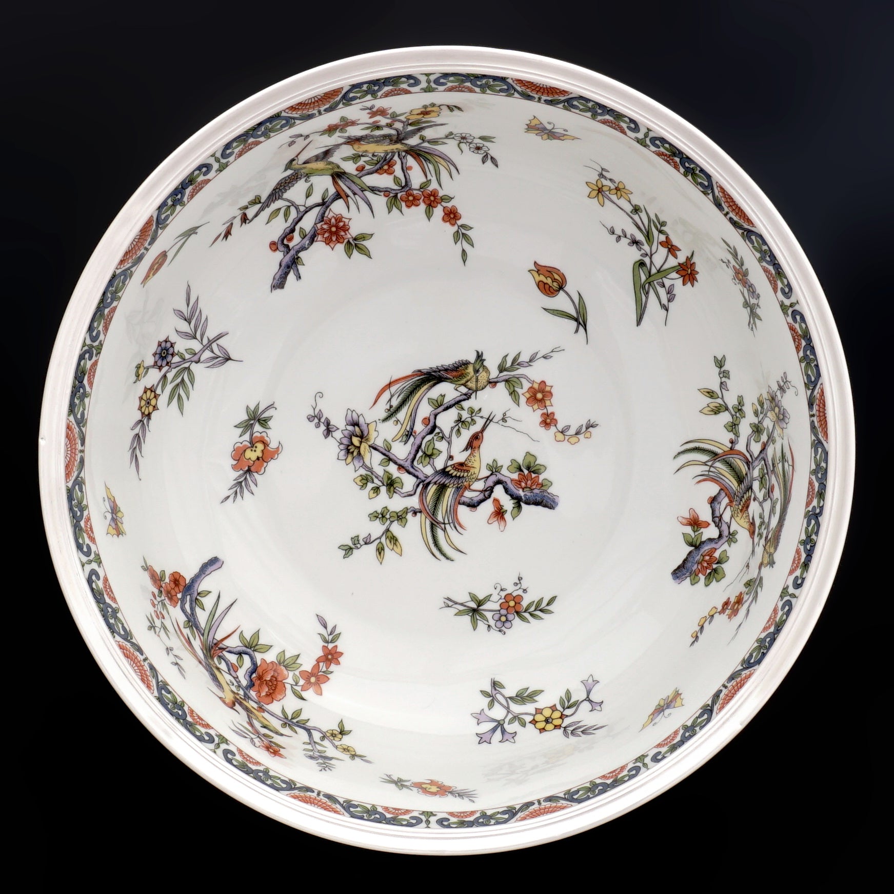 Raynaud Limoges アレドロア　プレート　19センチ French Raynaud Limoges Porcelain Tetard Freres Silver Mounted Bowl