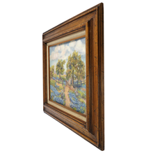 Load image into Gallery viewer, Vintage Texas Hill County Blue Bonnet Landscape Impressionist Painting
