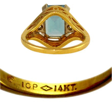 Load image into Gallery viewer, 14K Gold London Blue Topaz &amp; Diamond Ring

