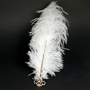 Edwardian Antique Hair Comb Aigrette Ornament Rhinestone Jewels