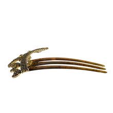 Load image into Gallery viewer, Vintage Bohemian Garnet Hair Comb Tiara Czech 900 Silver
