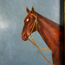 Load image into Gallery viewer, Vintage Horse Portrait Oil Painting Equestrian Study
