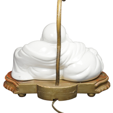 Load image into Gallery viewer, Vintage Chinoiserie Blanc de Chine Porcelain Buddha Table Lamp
