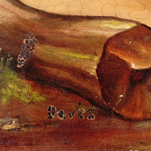 Load image into Gallery viewer, Vintage Oil Painting Portrait of a Hunting Scene With Horses &amp; Hounds
