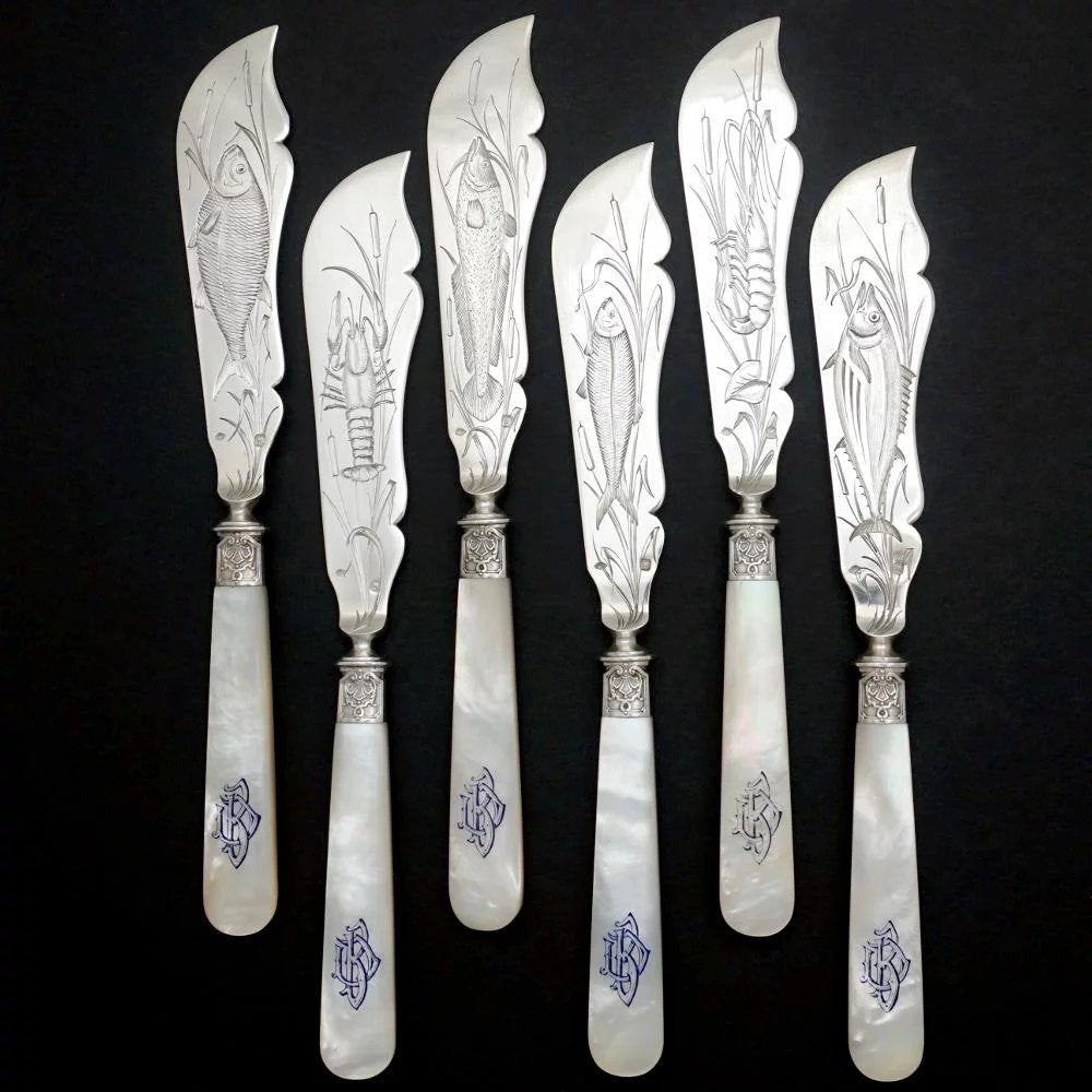 Vintage Silver Plate Knives, Art Deco Flatware French Blade Hollow Handle  Knives, Set of 7 Knives, Mix Match Flatware, Farmhouse Flatware
