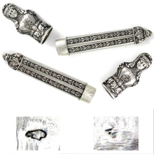 Load image into Gallery viewer, Antique French .800 Silver Figural Roman Lady Sewing Needle Case Etui
