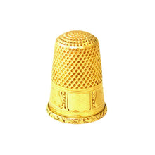 Load image into Gallery viewer, Antique French 18K Yellow Gold Sewing Thimble
