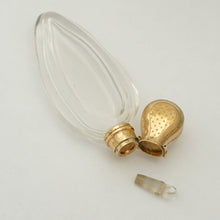 Load image into Gallery viewer, Antique Dutch Gold Perfume Bottle, Lay Down Scent Bottle
