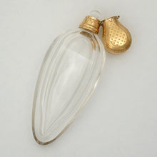 Load image into Gallery viewer, Antique Victorian Gold Topped Hinged Perfume Bottle

