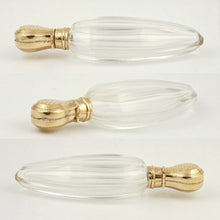 Load image into Gallery viewer, Antique Dutch 14k Gold Cut Crystal Perfume Bottle, Lay Down Scent Bottle
