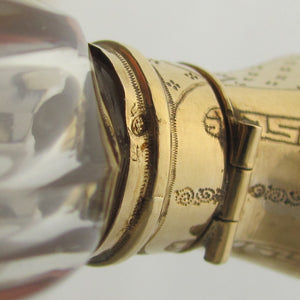 Dutch gold hallmarks on an antique perfume bottle