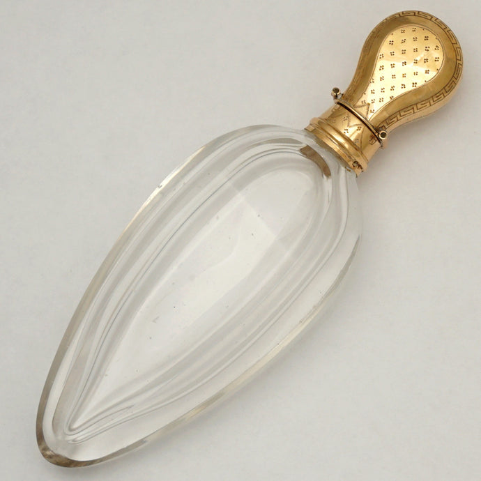Antique Dutch 14K Gold Topped Perfume Bottle