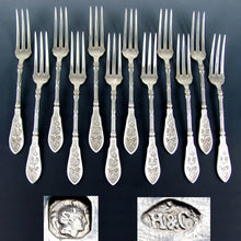 Load image into Gallery viewer, French Sterling Flatware, Forks, Minerve 1 950 950/1000 Silver

