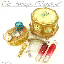 Load image into Gallery viewer, Antique French Empire Crystal Gilt Bronze Ormolu Wax Seal / Desk Stamp
