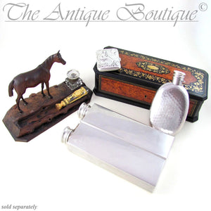 Antique French Empire Crystal Gilt Bronze Ormolu Wax Seal / Desk Stamp