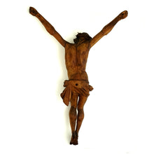Load image into Gallery viewer, Antique Hand Carved Wood Corpus Christi Jesus Christ Sculpture Figure
