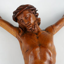 Load image into Gallery viewer, Antique Hand Carved Wood Corpus Christi Jesus Christ Sculpture Figure
