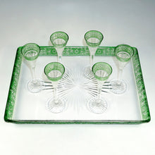Load image into Gallery viewer, Antique Baccarat Cut Crystal Stemware Set, Rare Empire Pattern
