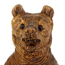Load image into Gallery viewer, Large 18&quot; Tall Black Forest Style Carved Wood Bear
