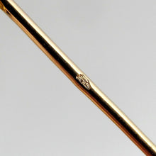 Load image into Gallery viewer, Antique French 18k Gold &amp; Diamonds Stick Pin, Moon &amp; Stars
