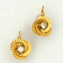 Load image into Gallery viewer, Art Deco French 18k Yellow Gold Dormeuses Earrings
