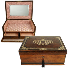 Load image into Gallery viewer, Large Antique French Scarf Box, Cashmere Chest
