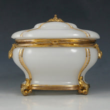 Load image into Gallery viewer, Antique French Opaline Glass Casket Box
