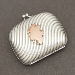 Antique French .800 Silver Purse Compact Mirror