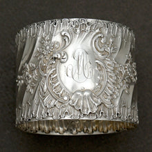 Load image into Gallery viewer, Antique French Sterling Silver Napkin Ring Louis XVI Rococo Motif
