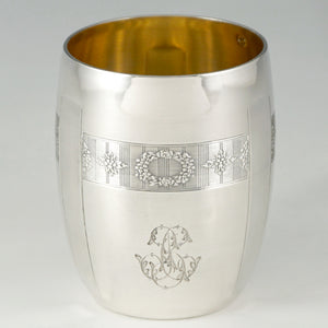 French .800 (nearly sterling) Silver Cup, Tumbler or "Timbale"