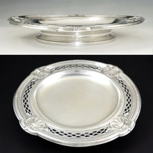 Load image into Gallery viewer, Antique French Sterling Silver Centerpiece Tazza / Footed Tray
