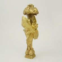 Load image into Gallery viewer, Antique Art Nouveau French Bronze Figural Wax Seal, Butterflies &amp; Rose, Louis Théophile Hingre (1832-1911)

