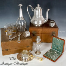 Load image into Gallery viewer, ODIOT - Antique French Sterling Silver Coffee Pot or Teapot in Box, 811.3g
