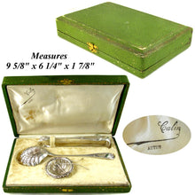 Load image into Gallery viewer, 3pc Antique French Sterling Silver Tea, Coffee &amp; Dessert Serving Set

