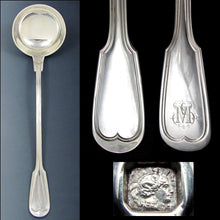 Load image into Gallery viewer, Antique French Sterling Silver Soup Serving Ladle, Original Box
