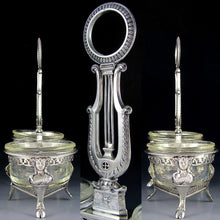 Load image into Gallery viewer, Ambroise Mignerot Antique French Sterling Silver Grand Double Salt Cellar
