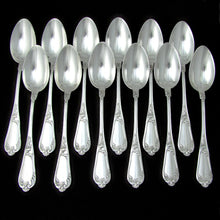 Load image into Gallery viewer, Antique French Sterling Silver Dessert Service &amp; Teaspoon Set
