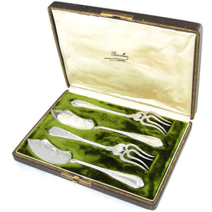 Antique French Sterling Silver Hors d'Oeuvre Servers