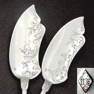 Antique French Sterling Silver Hors d'Oeuvre BonBon Servers