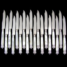 Load image into Gallery viewer, Antique French Sterling Silver Table Knives, Knife Set
