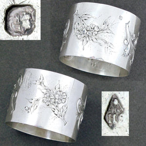 French sterling silver napkin ring