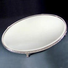 Load image into Gallery viewer, Large Antique French Silver Hallmarked Mirror Plateau Centerpiece
