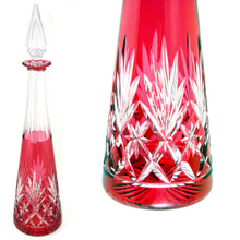 Load image into Gallery viewer, 7pc French Saint Louis Cut Crystal Decanter Set, Massenet Pattern
